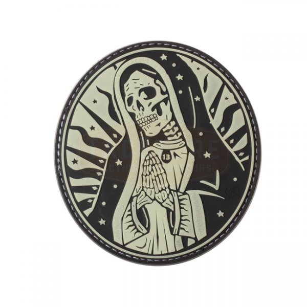 JTG Santa Muerte Rubber Patch - Glow in the Dark