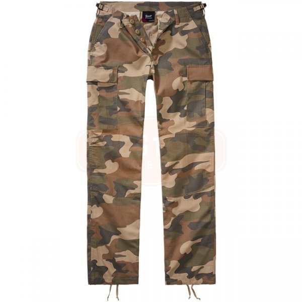 Brandit Ladies BDU Ripstop Trousers - Light Woodland - 29