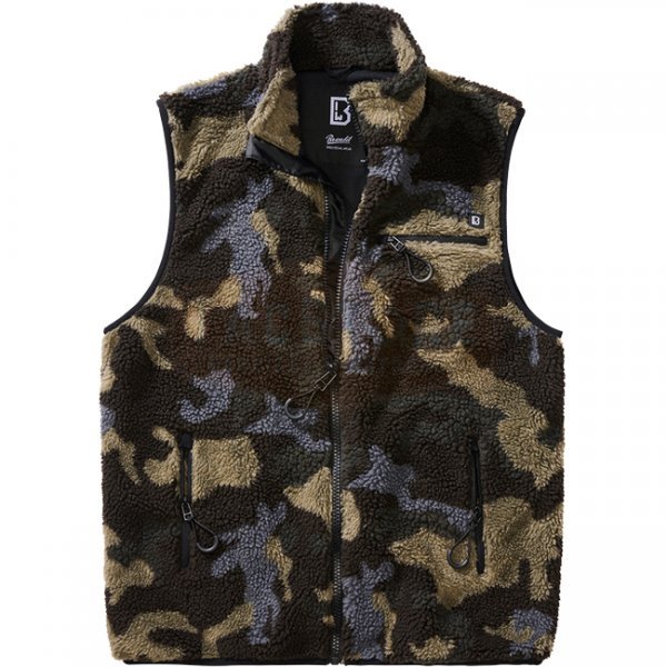 Brandit Teddyfleece Vest Men - Darkcamo - 4XL