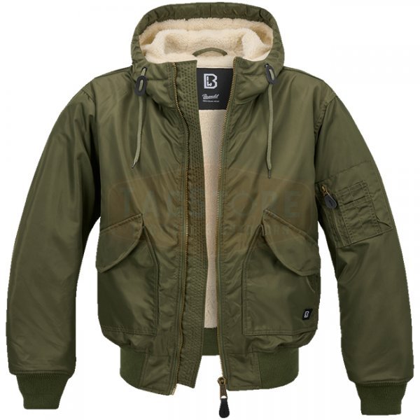 Brandit CWU Jacket hooded - Olive - S