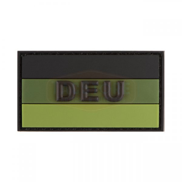JTG Small German Flag Rubber Patch - Forest