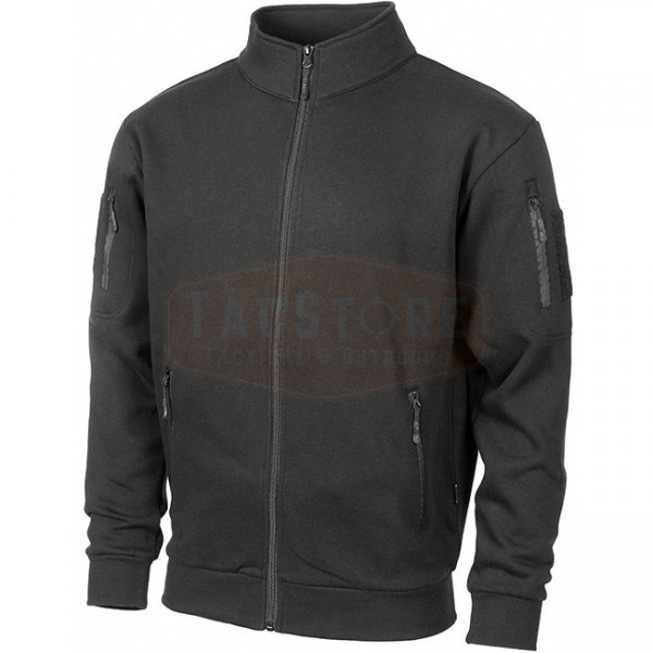 MFH Tactical Sweatjacket - Black - L