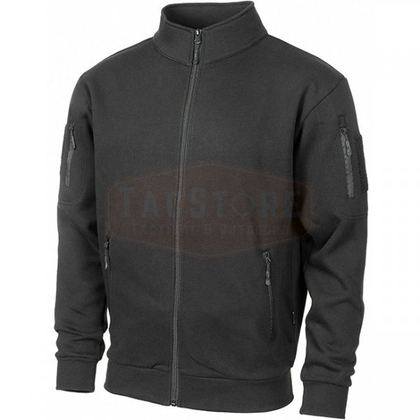 MFH Tactical Sweatjacket - Black - XL