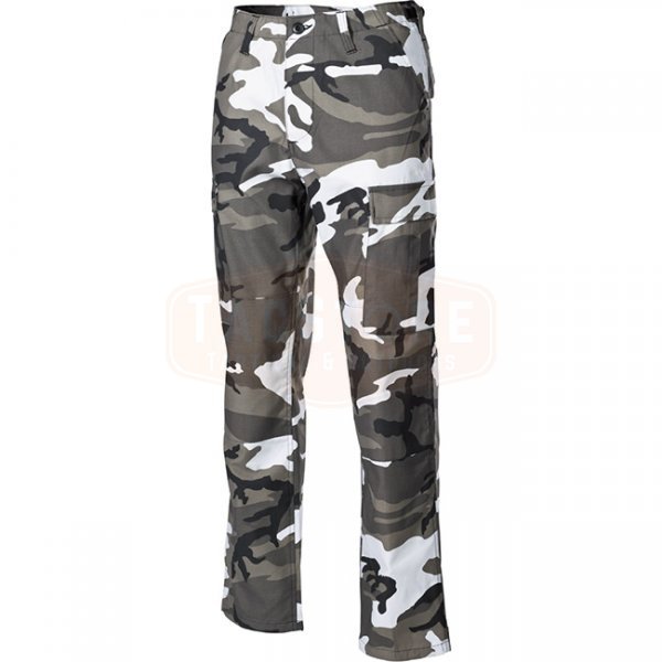 MFH US Combat Pants Reinforced - Urban Camo - L