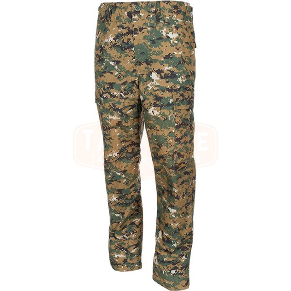 MFH BDU Combat Pants Ripstop - Digital Woodland - S