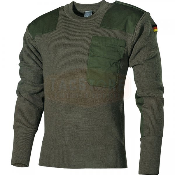 MFH BW Pullover Chest Pocket Wool - Olive - 60