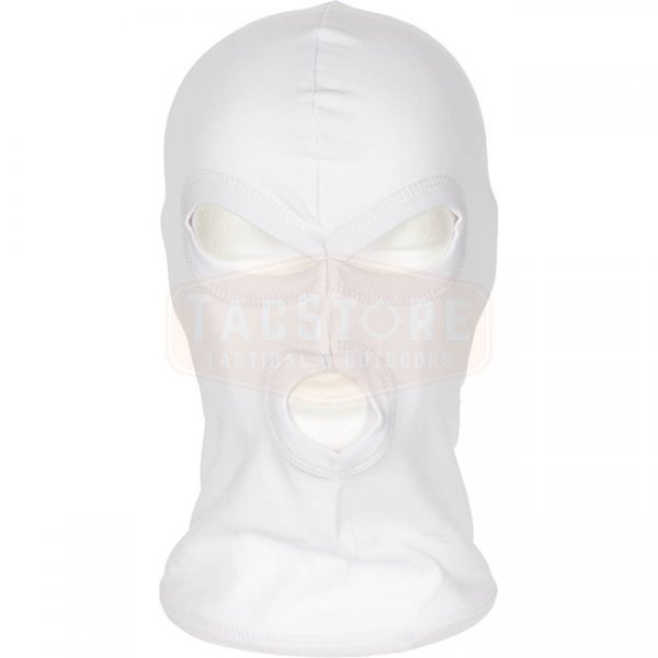 MFH Light Balaclava Three Hole Cotton - White