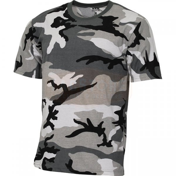 MFH Kids T-Shirt Basic - Urban Camo - 146/152