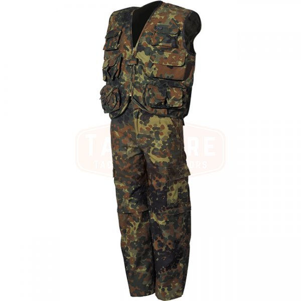 MFH Kids Pants & Vest Set - Flecktarn - S