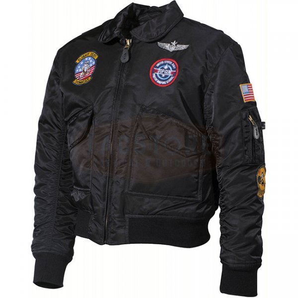 MFH US Kids Pilot Jacket CWU - Black - S