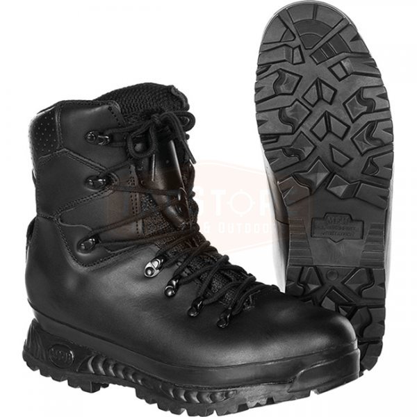 MFH BW Mountain Boots Model 2005 Breathtex Lining - Black - 250-39