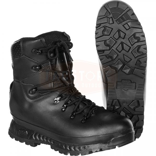 MFH BW Mountain Boots Model 2005 Breathtex Lining - Black - 280-435