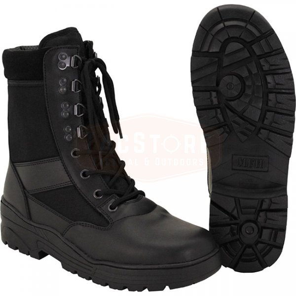 MFH Security Boots 8-Hole - Black - 37