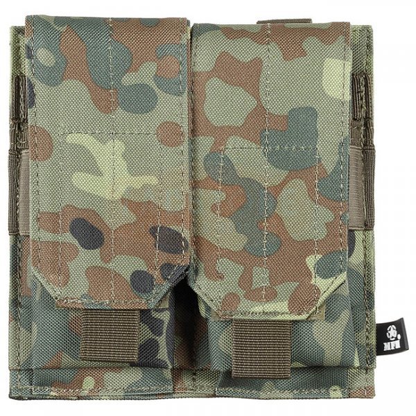 MFH Ammo Pouch Double MOLLE - Flecktarn