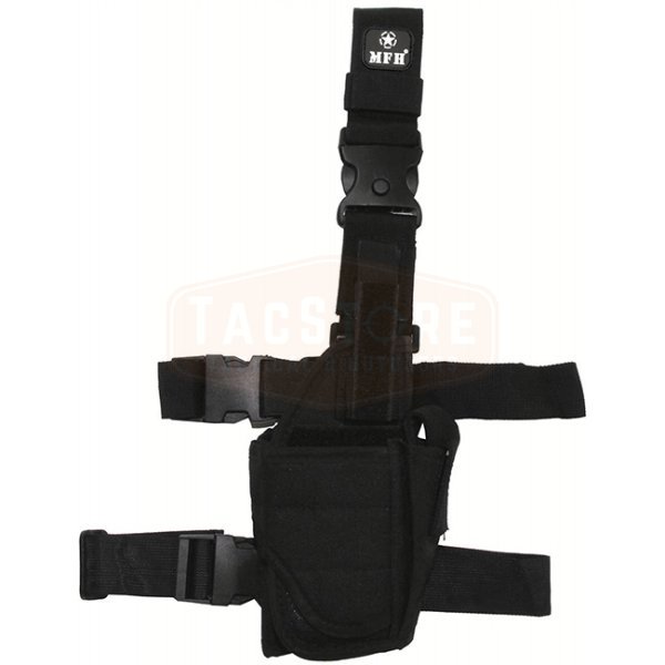 MFH Pistol Leg Holster Adjustable Right Hand - Black