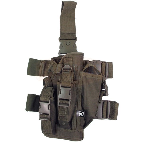 MFH Pistol Leg Holster Right Hand - Olive