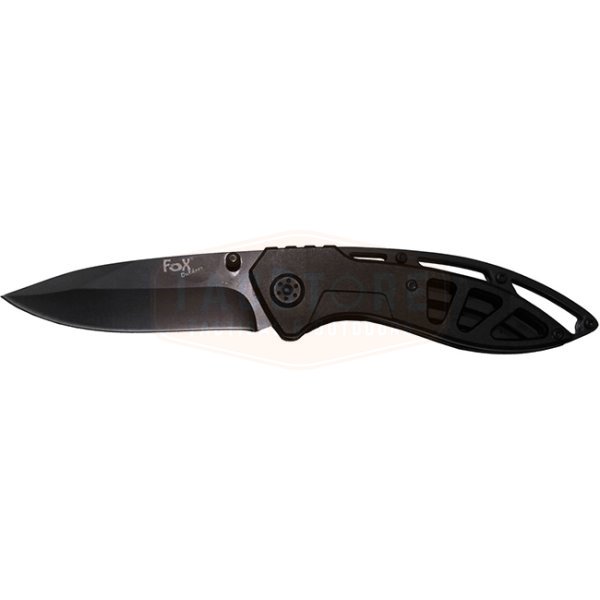 FoxOutdoor Jack Knife Perforated Handle - Black