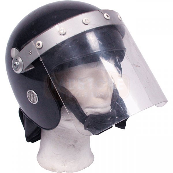 Surplus GB Riot Police Helmet Used - Blue