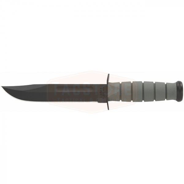 Ka-Bar Fighting Utility Knife Plain Blade & Hard Plastic Sheath - Foliage Green