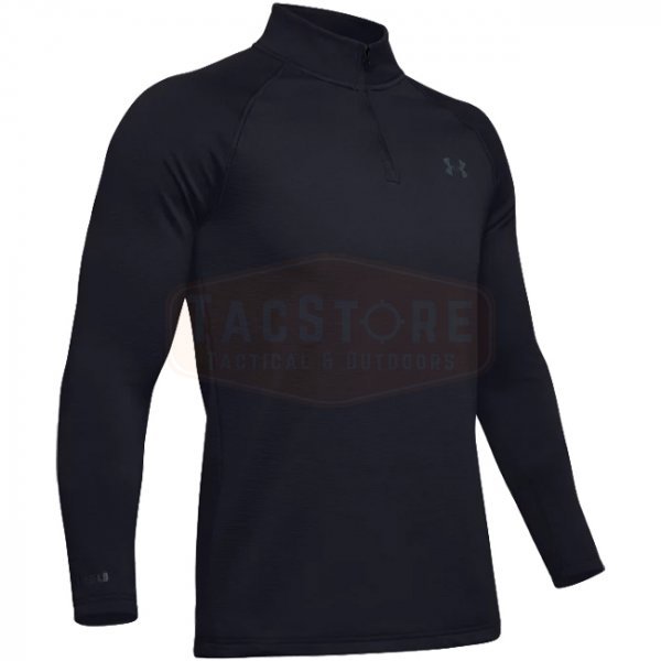 Under Armour Mens ColdGear Base 4.0 1/4 Zip - Black - M