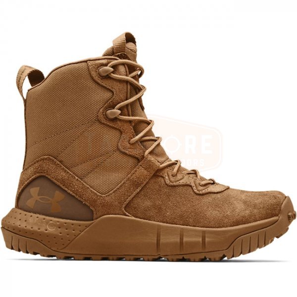 Under Armour Womens Micro G Valsetz Leather Tactical Boots - Coyote - 8