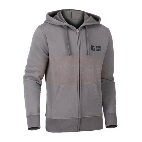 Clawgear CG Logo Zip Hoodie - Wolf Grey - S