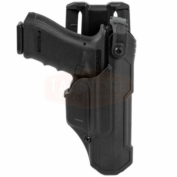 BLACKHAWK T-Series L3D Duty Holster Glock 17/19/22/23/31/32/45/47 RH - Black