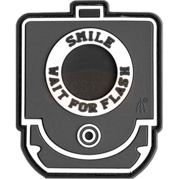 JTG Smile & Wait Rubber Patch - Grey