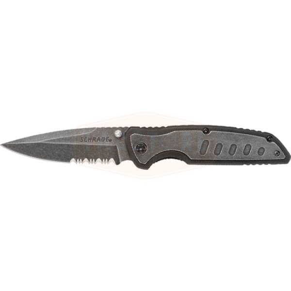 Schrade SCH505S Serrated Folder - Black