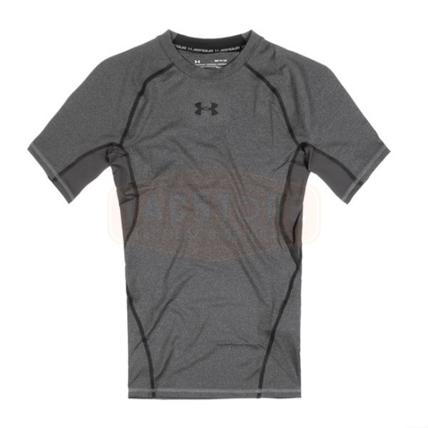 Under Armour UA HeatGear Compression Tee - Carbon Heather - L