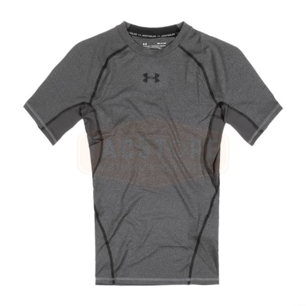 Under Armour UA HeatGear Compression Tee - Carbon Heather - XL