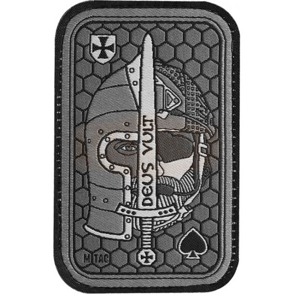 M-Tac Deus Vult Ace Woven Patch - Grey