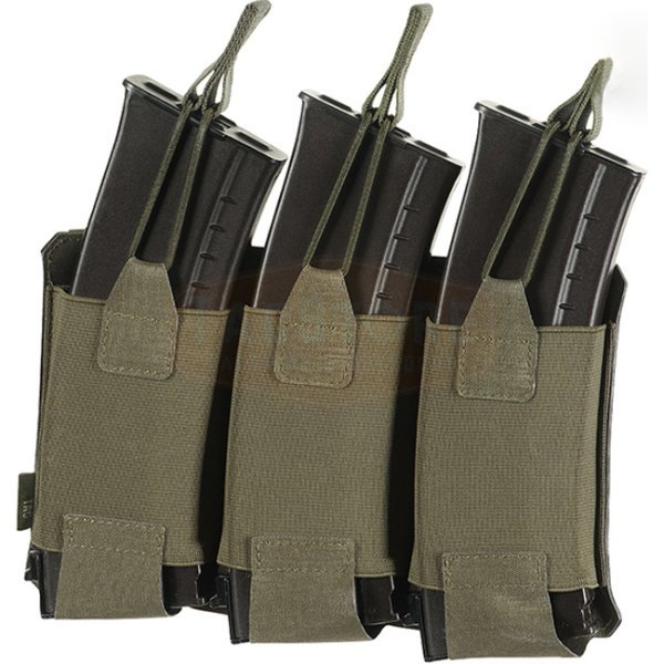 M-Tac Elastic Triple Magazine Pouch Elite Laser Cut - Ranger Green