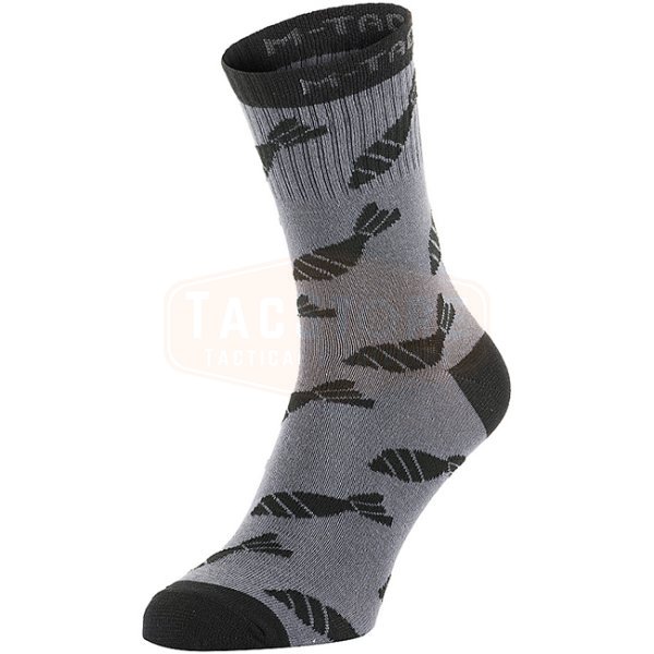 M-Tac Lightweight Socks Mortar Bombs Mk.3 - Dark Grey - 39-42