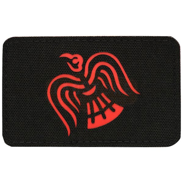 M-Tac Raven Banner Laser Cut Patch - Black / Red