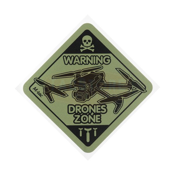 M-Tac Sticker Drones Zone Small - Ranger Green