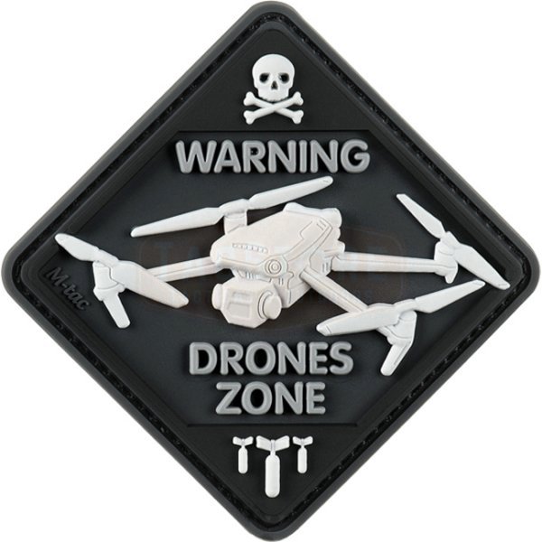 M-Tac Drones Zone Rubber Patch - Black