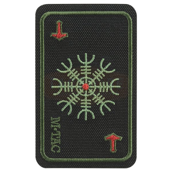 M-Tac Card Helm of Terror Embroidery Patch - Black