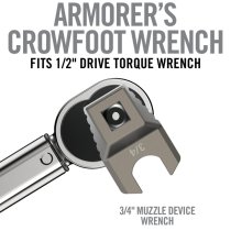 Real Avid Master-Fit Armorer's Crowfoot 3/4 Inch Muzzle Device Wrench