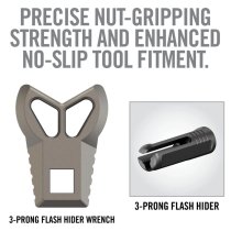 Real Avid Master-Fit Armorer's Crowfoot 3-Prong Flash Hider Wrench