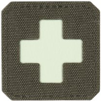 M-Tac Medic Cross Laser Cut Patch GID - Ranger Green