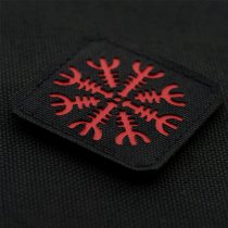 M-Tac Helm of Terror Laser Cut Patch - Black / Red