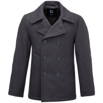 Brandit Pea Coat - Anthracite - S