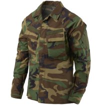 Helikon-Tex Raid Shirt - PolyCotton Stretch Ripstop - US Woodland - XS