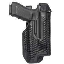 BLACKHAWK EPOCH Basketweave Level 3 Light Bearing Duty Holster Glock 17/22/31 RH - Black