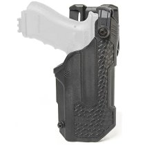 BLACKHAWK T-Series L3D LB RDS Duty Holster Basketweave Glock 17/19/22/23/31/32/45/47 TLR-1/2 - Black