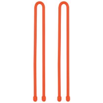 Nite Ize Gear Tie Reusable Rubber Twist Tie 2 Pack 12 Inch - Orange