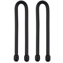 Nite Ize Gear Tie Reusable Rubber Twist Tie 2 Pack 6 Inch - Black