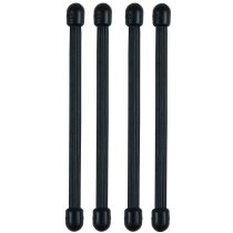 Nite Ize Gear Tie Reusable Rubber Twist Tie 4 Pack 3 Inch - Black