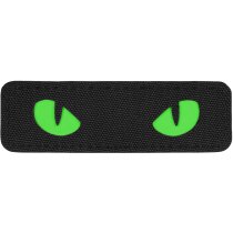 M-Tac Green Cat Eyes Laser Cut Patch - Black